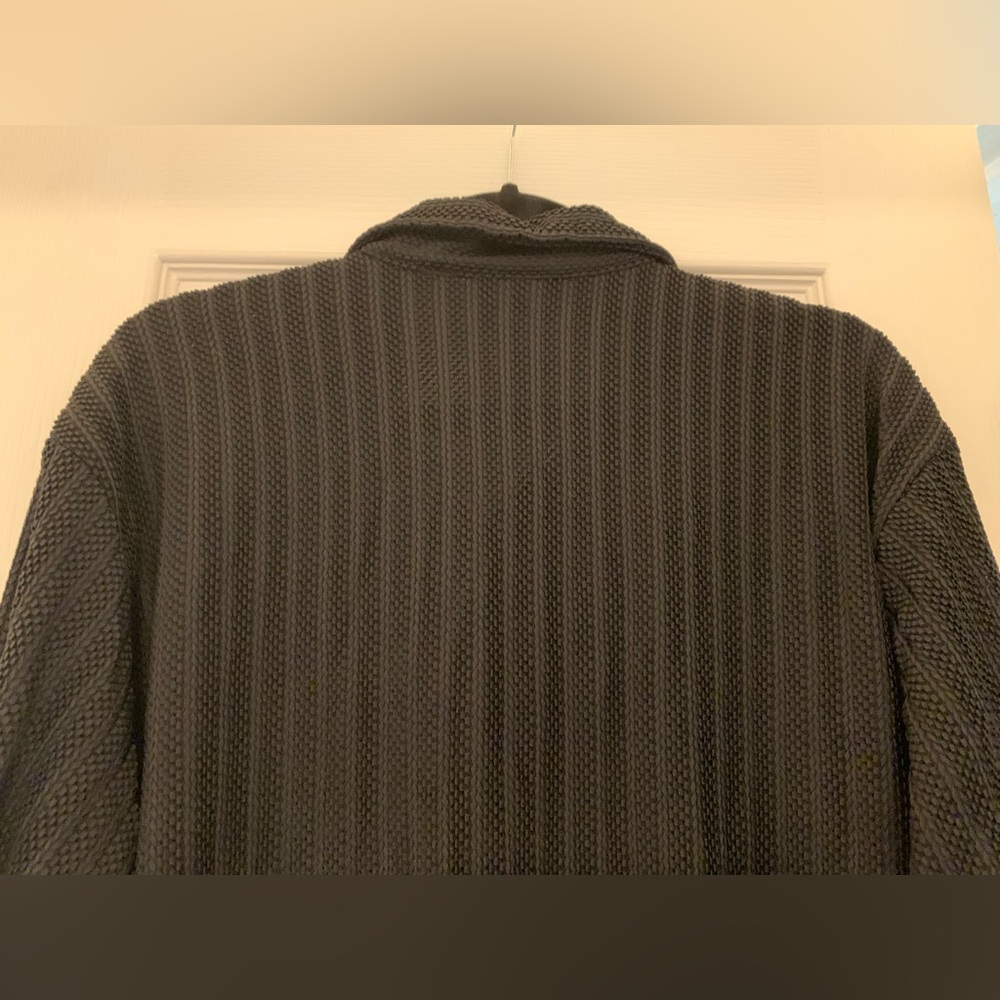 Positano Charles Lapson Men's XL Vintage Black Mesh Net Button Up Shirt Disco - Picture 10 of 11